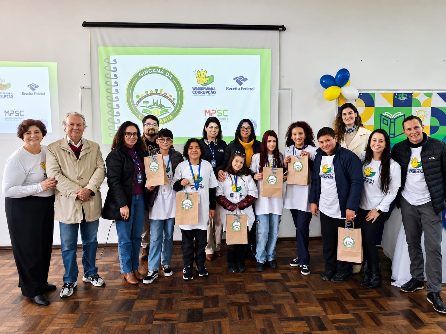 O grêmio estudantil da escola Nossa Senhora da Penha venceu a gincana