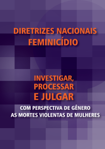 Diretrizes Nacionais - Feminicídio