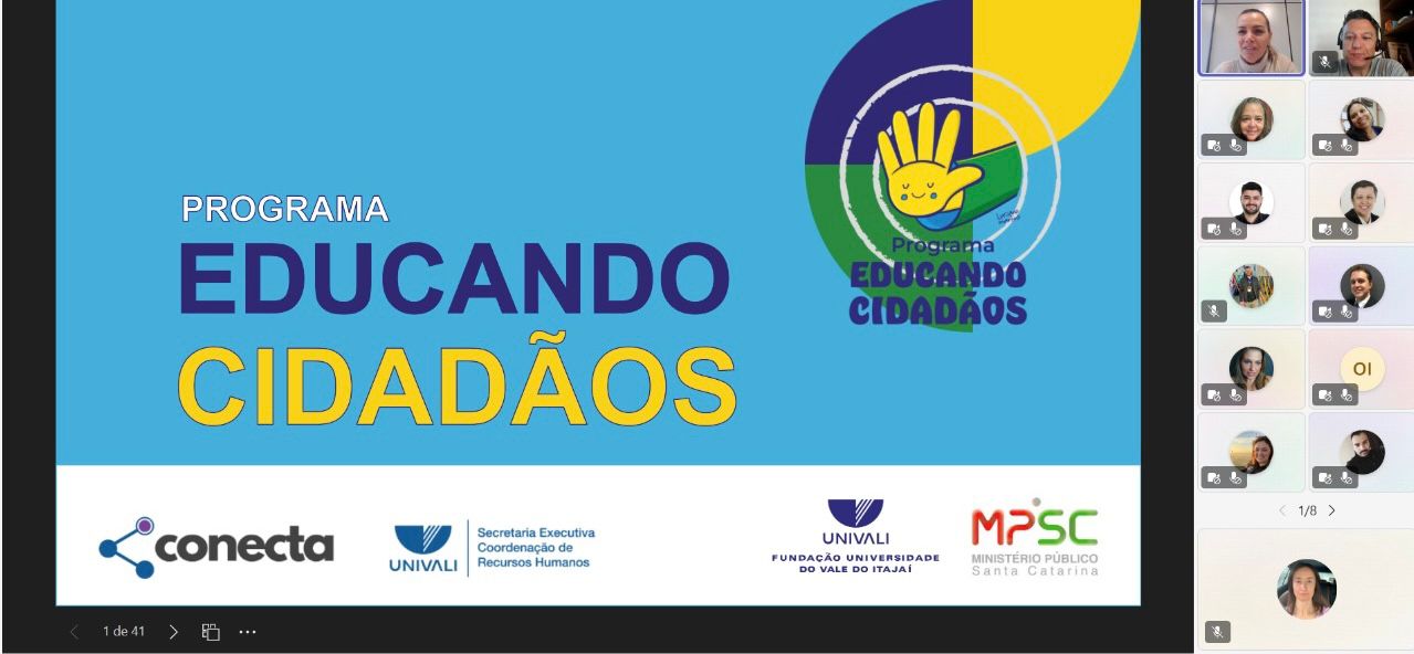 Educando Cidadãos realiza formação com colaboradores da Univali para fomentar cultura da integridade