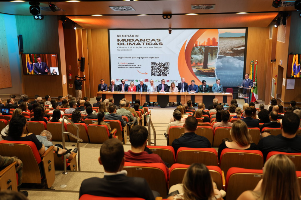 Seminário sobre mudanças climáticas reúne no MPSC autoridades nacionais em torno das principais discussões que envolvem o tema