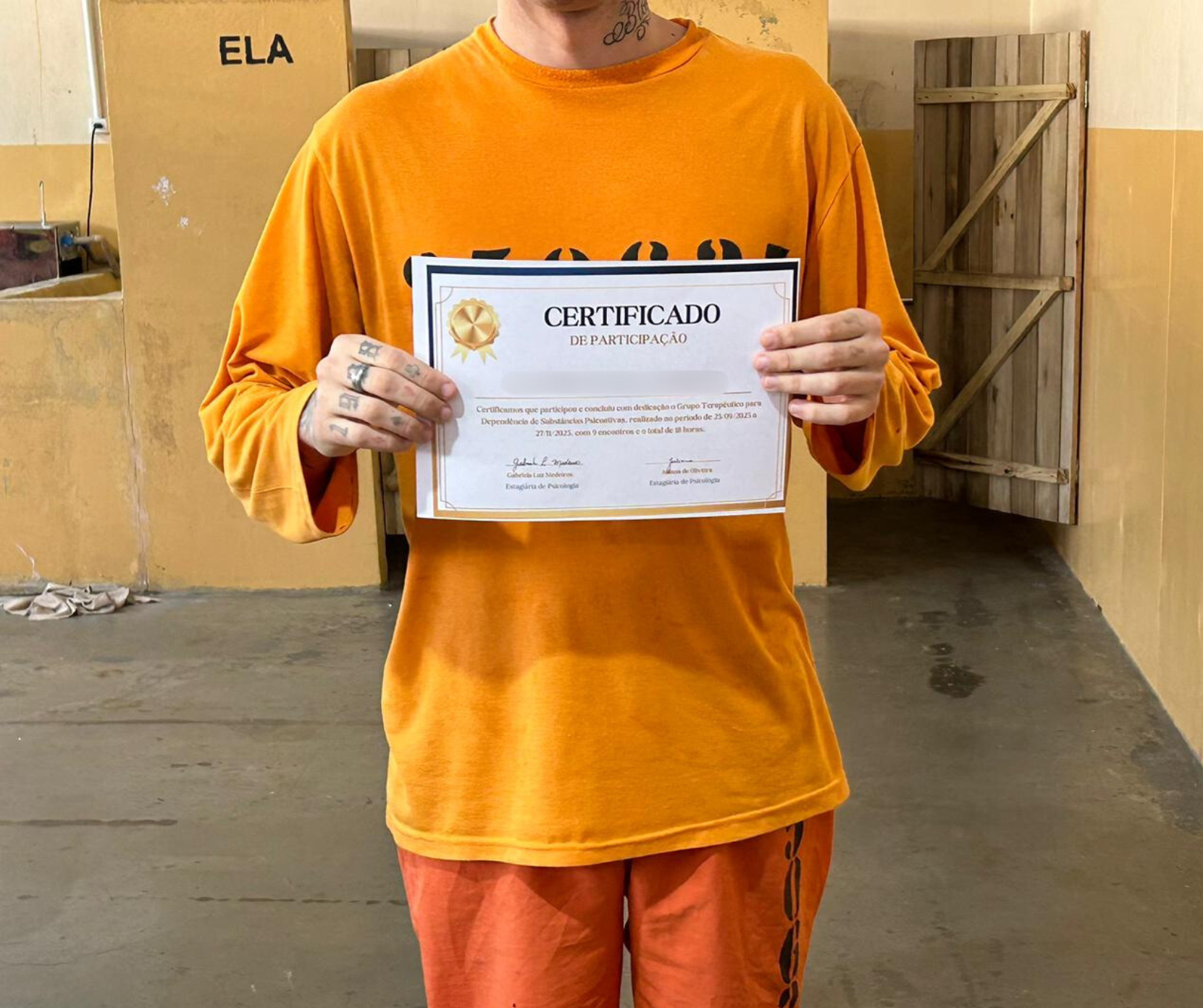 Programa do MPSC em parceria com a Unesc e o Presídio conclui terceira turma de tratamento para apenados usuários de drogas em Criciúma