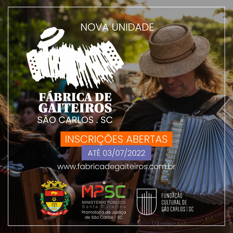 MPSC incentiva a cultura e apoia projeto Fábrica de Gaiteiros em São Carlos