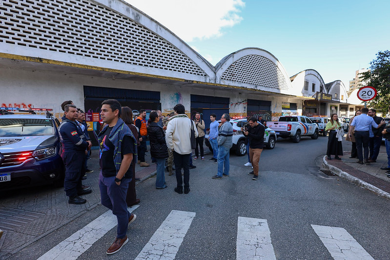 Vistoria emergencial na antiga rodoviária de Florianópolis é realizada pelo MPSC