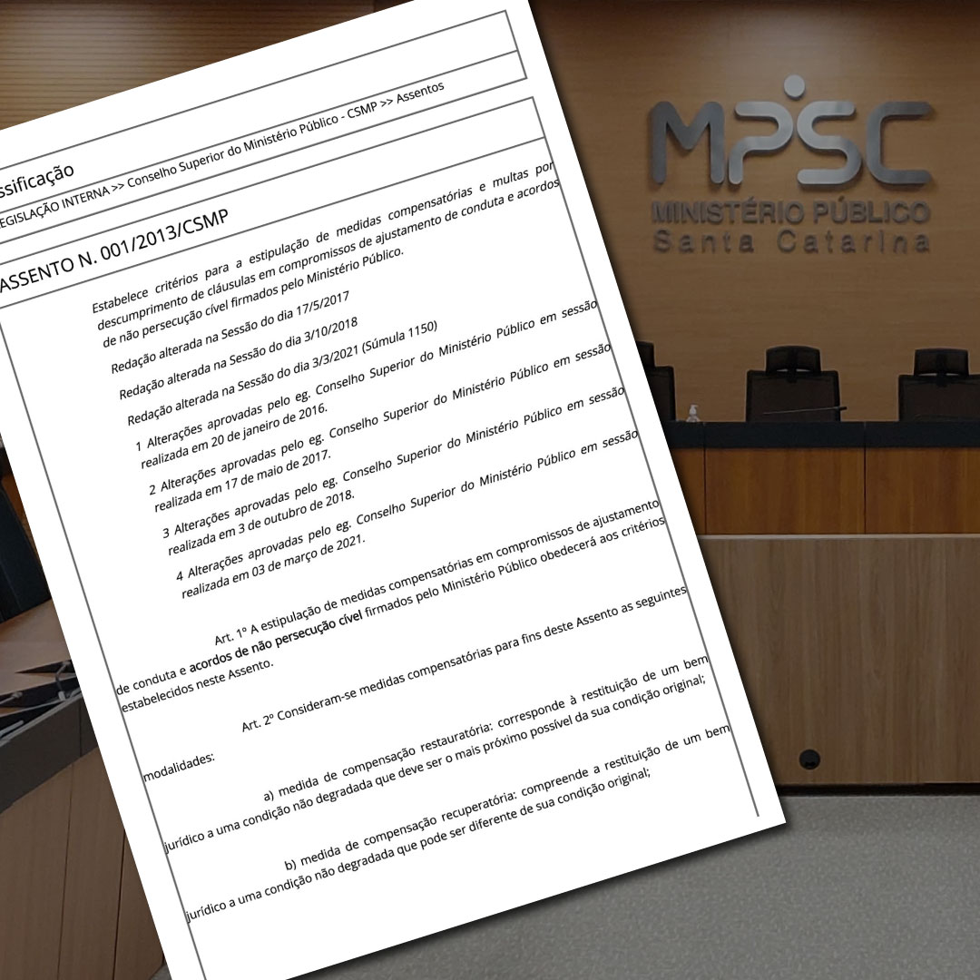 10 anos do Assento n. 001/2013/CSMP: diretriz institucional busca reparação do dano e fixa critérios para compensação