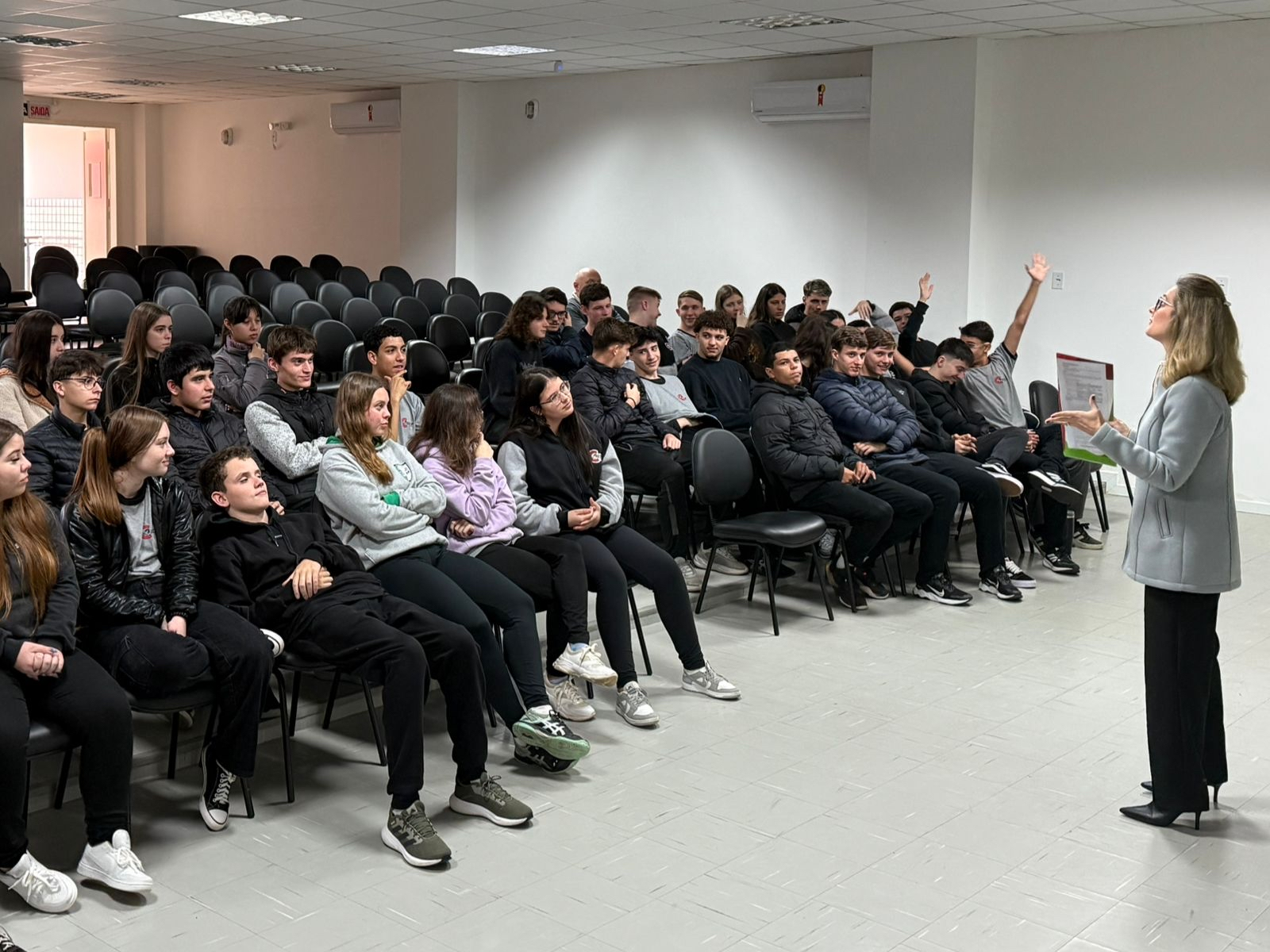 Estudantes de Rio Fortuna têm manhã de reflexão sobre bullying