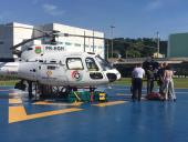 Polícia Militar recebe helicóptero por meio de acordo promovido pelo MPSC
