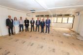 Comitiva do MPSC, da SEFAZ e da PGE visitam futura sala do GAESF