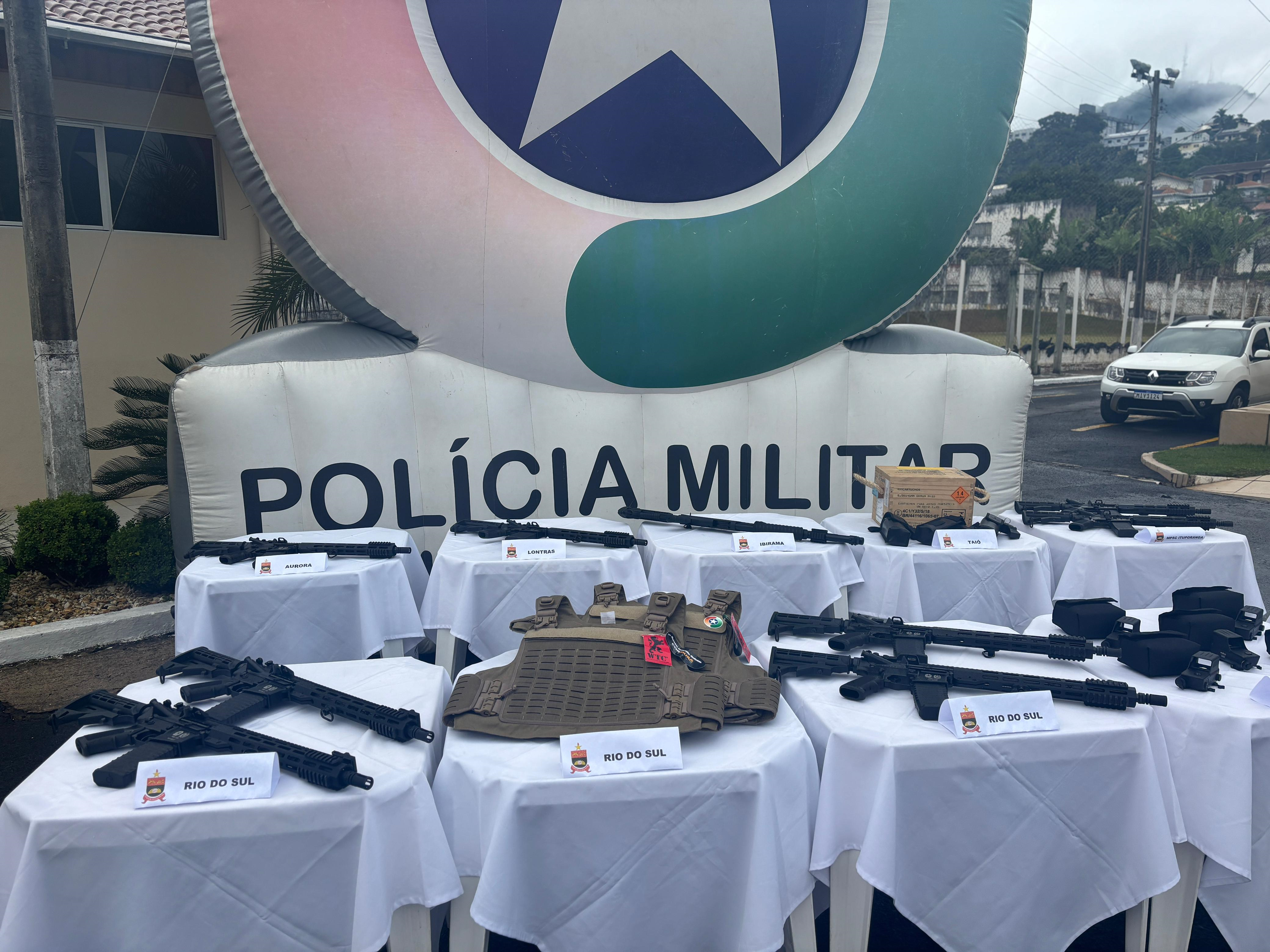 MPSC destina mais de R$ 100 mil à Polícia Militar do Alto Vale para aquisição de armas e miras eletrônicas