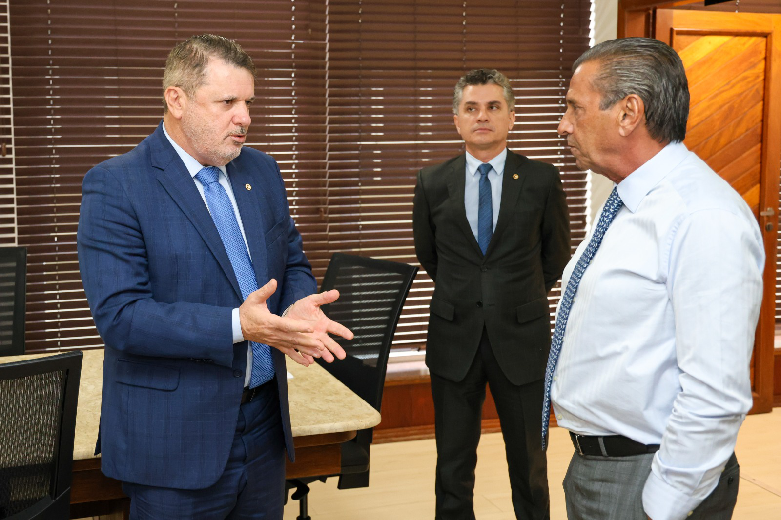 PGJ, Fábio de Souza Trajano, faz visita institucional ao Presidente da Alesc, Júlio Garcia