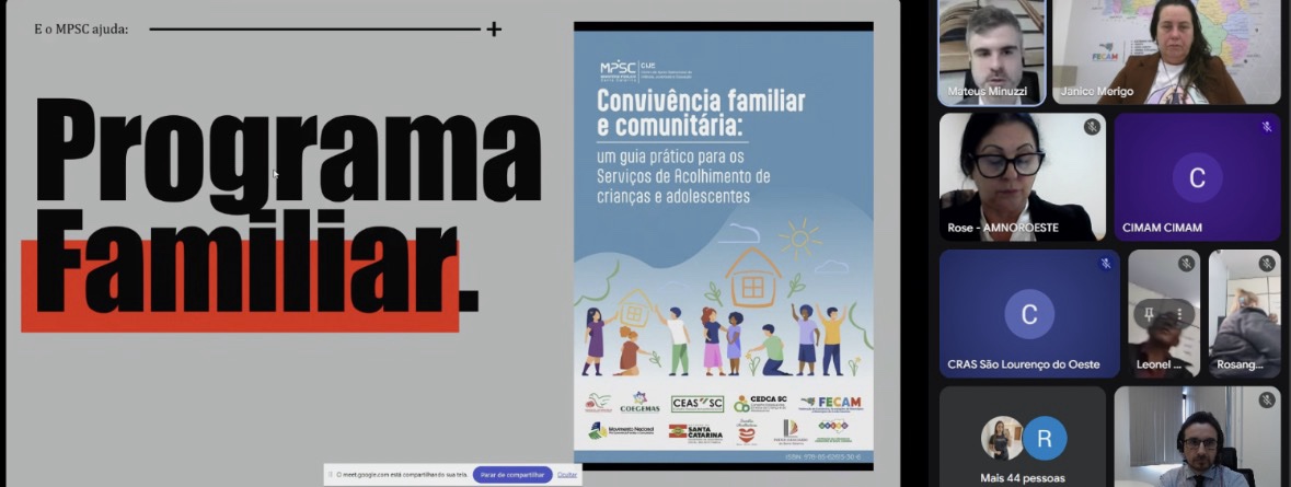 Promotores de Justiça ministram capacitação sobre convivência familiar e comunitária para equipes técnicas de oito municípios do Oeste