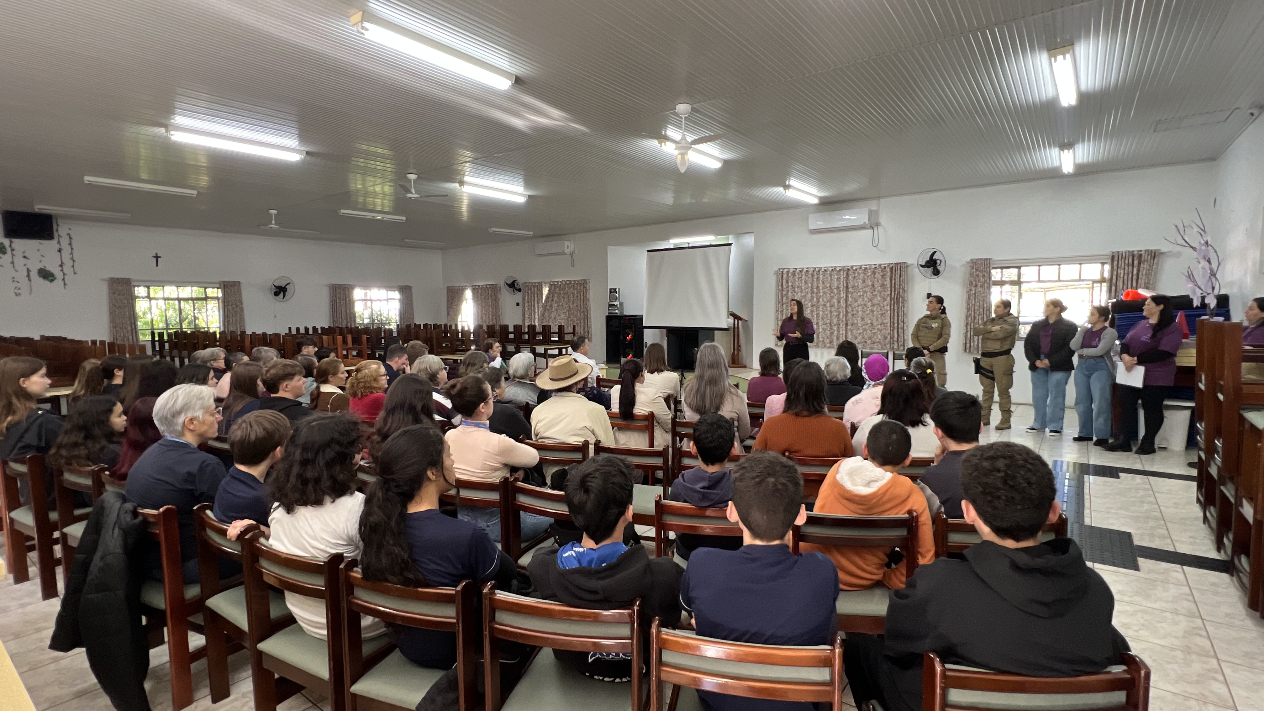 Agosto Lilás: PJ de São José do Cedro participa de ciclo de palestras de conscientização