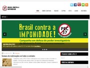 Página oficial da campanha Brasil Contra a Impunidade